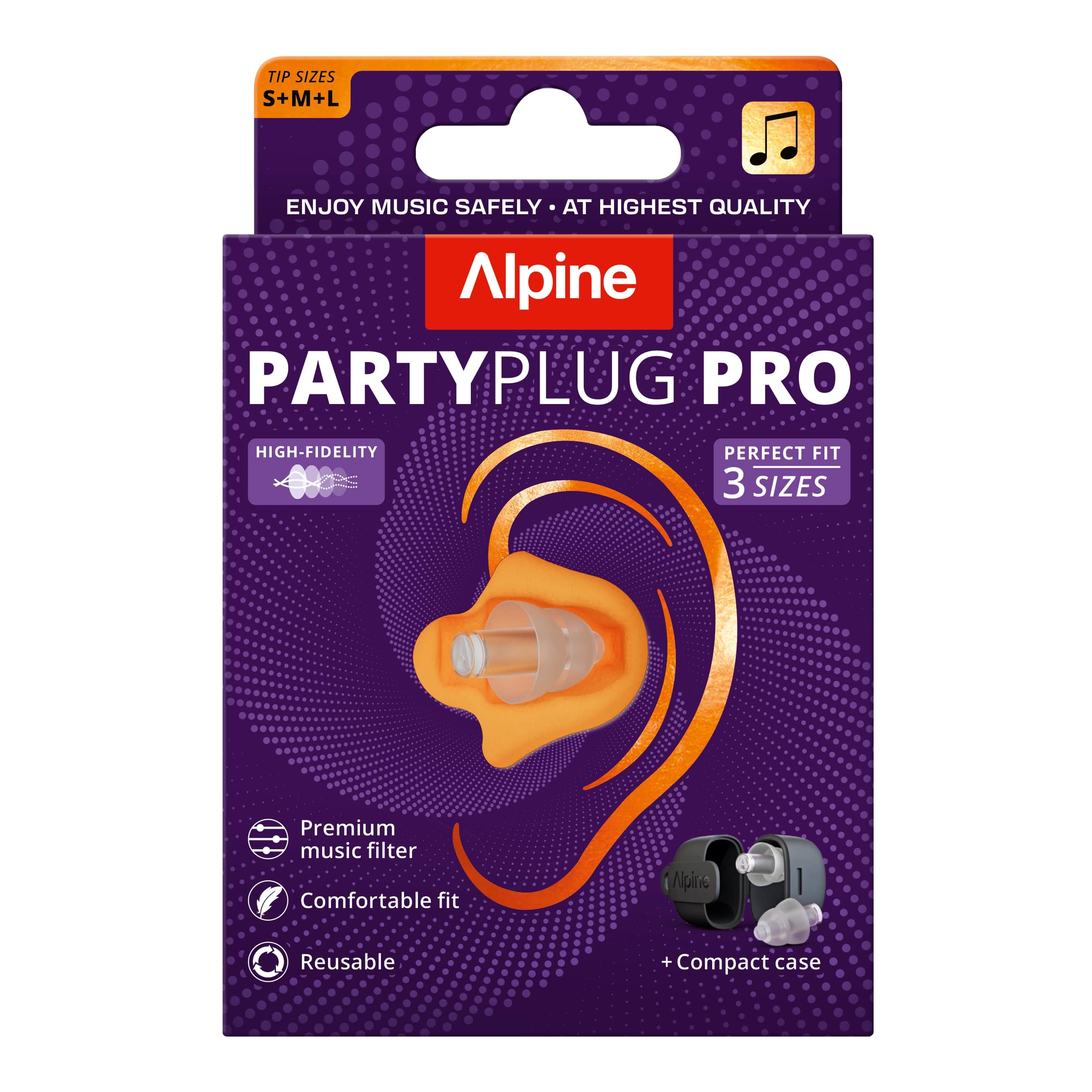 Alpine Partyplug Pro 3 sizes - Alpine
