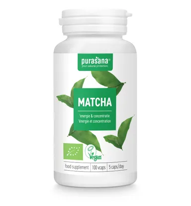 Purasana Matcha Bio 100 Capsules Végétales