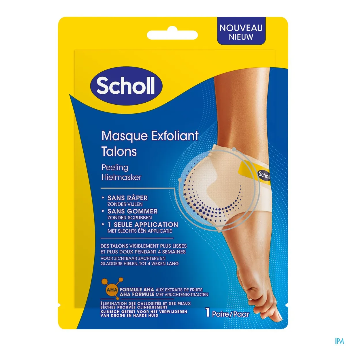 Scholl Masque Pieds Exfoliant Talon 18g
