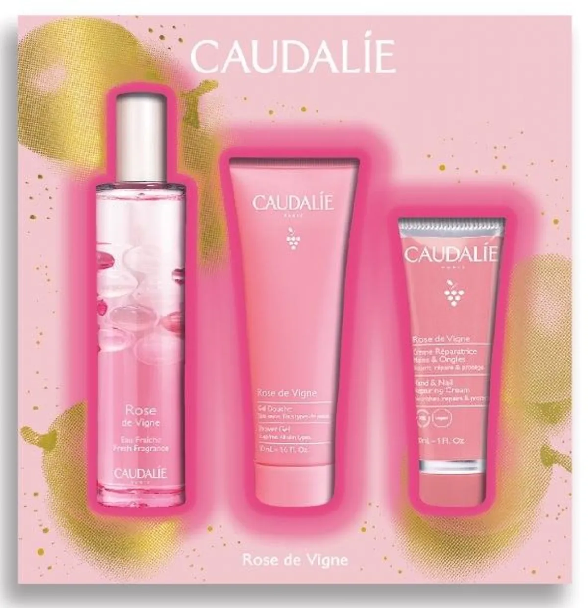 Caudalie Geschenkdoos Passion Rose de Vigne 3 Producten