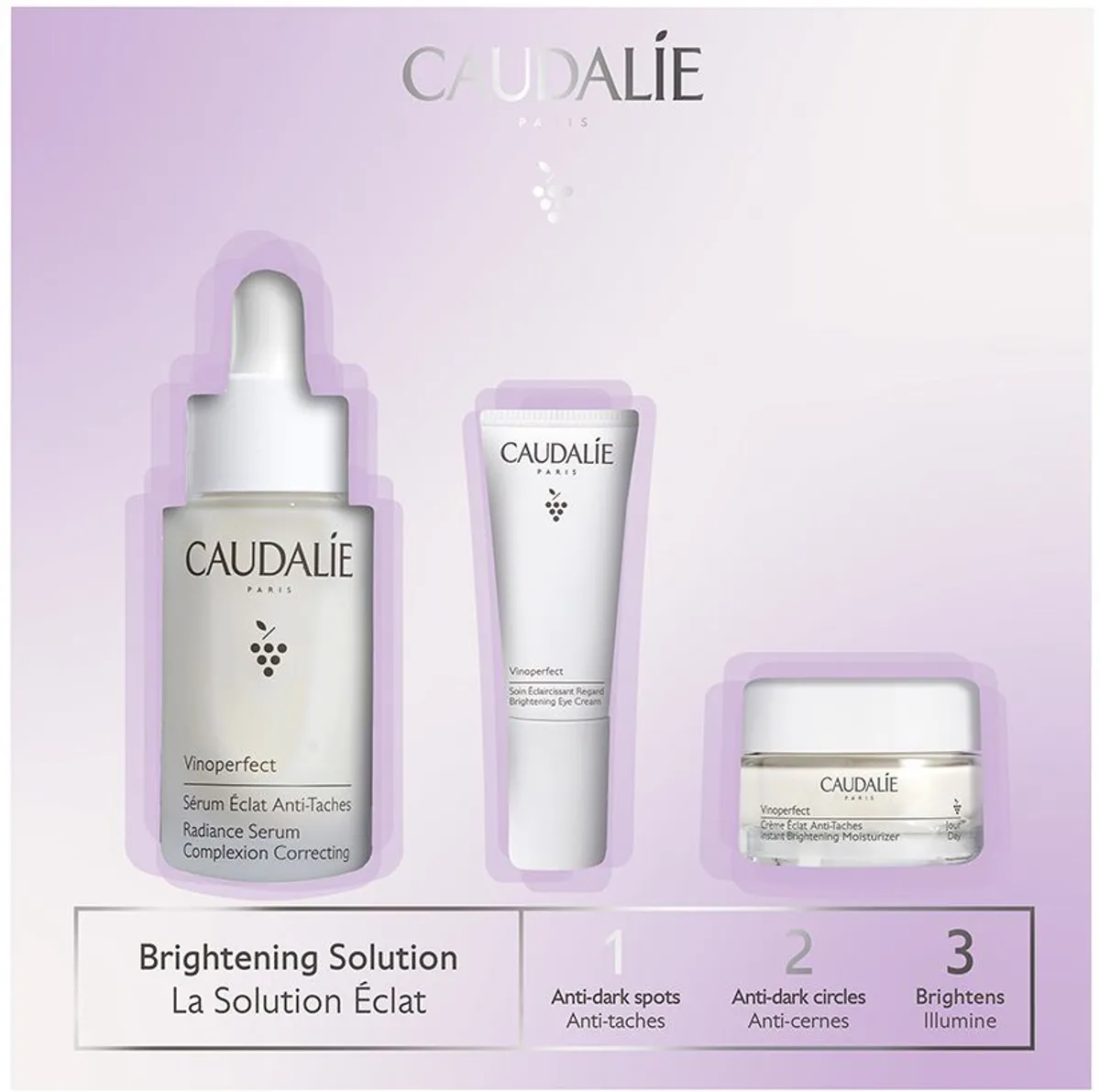 Caudalie Vinoperfect Glansoplossing Set van 3 Producten