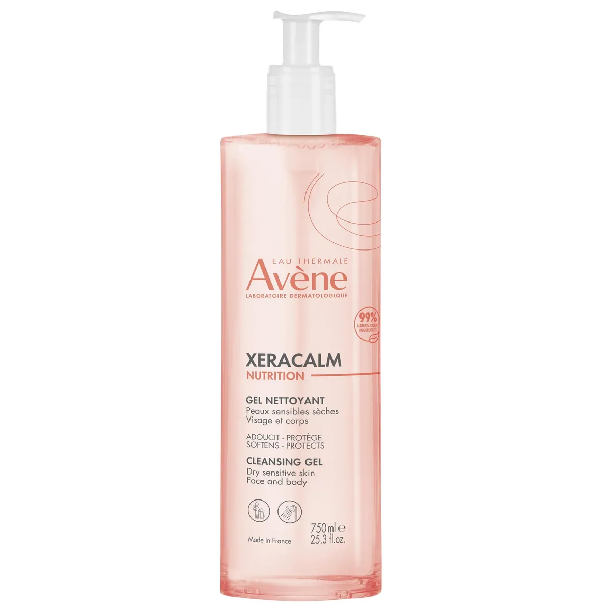 Avène Xeracalm Nutrition Gel Nettoyant 750Ml