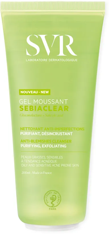 SVR Sebiaclear Gel Moussant 200ml (Nouvelle formule)