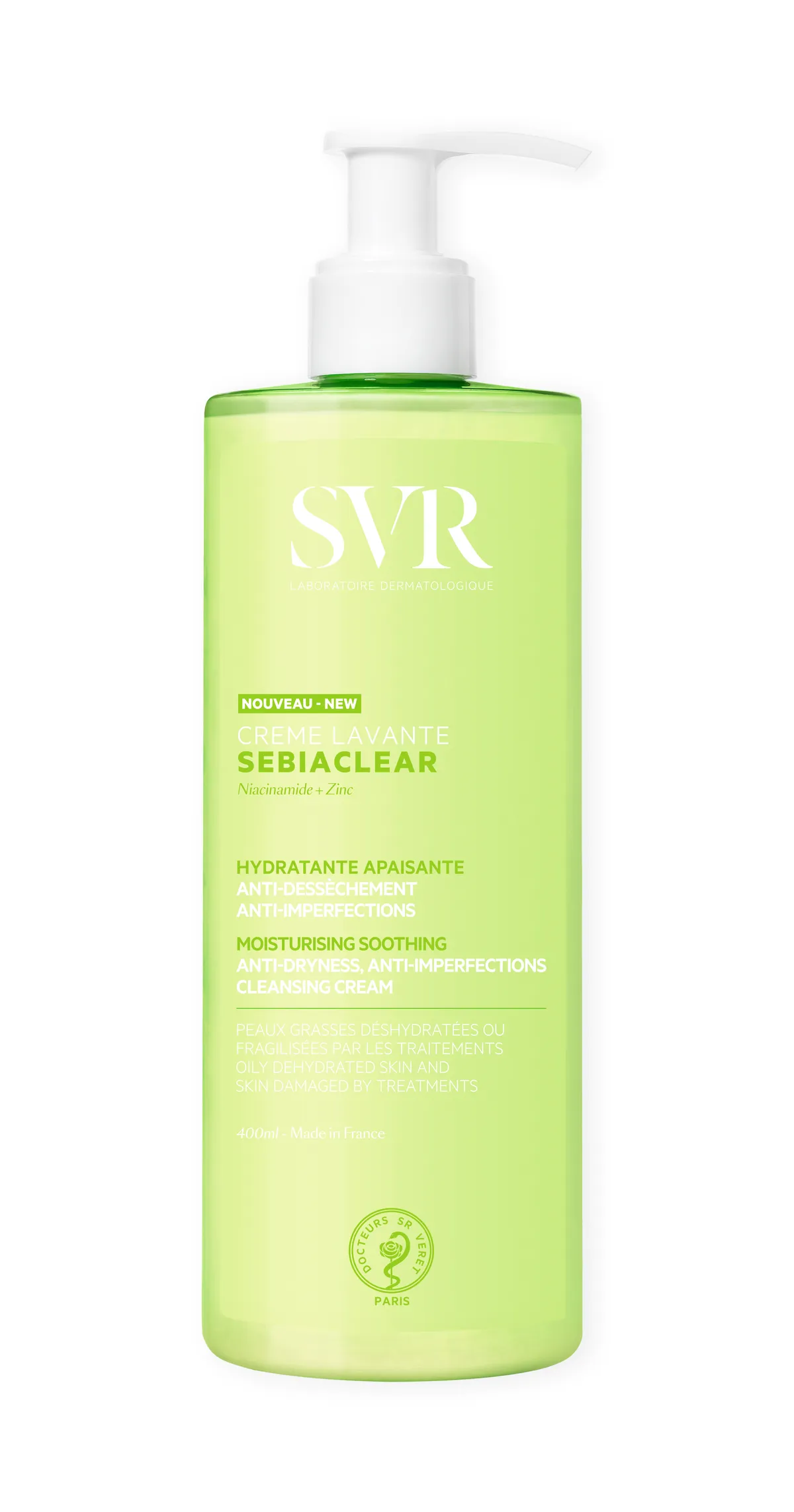 SVR Sebiaclear Reinigingscrème 400 ml