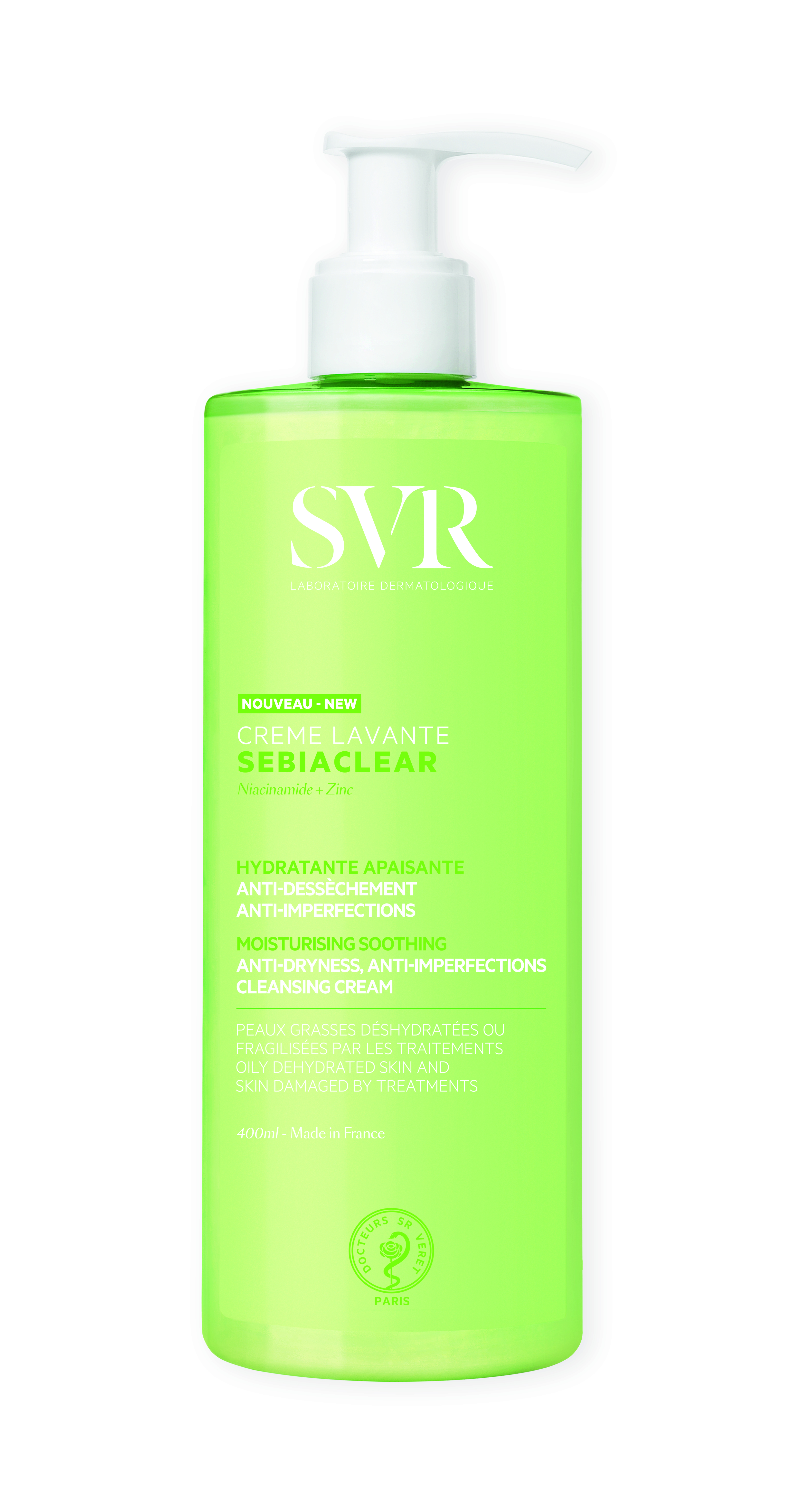 SVR Sebiaclear Reinigingscrème 400 ml