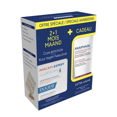 Ducray Anacaps Experu 90 Gélules + Anaphase Shampooing 100ml