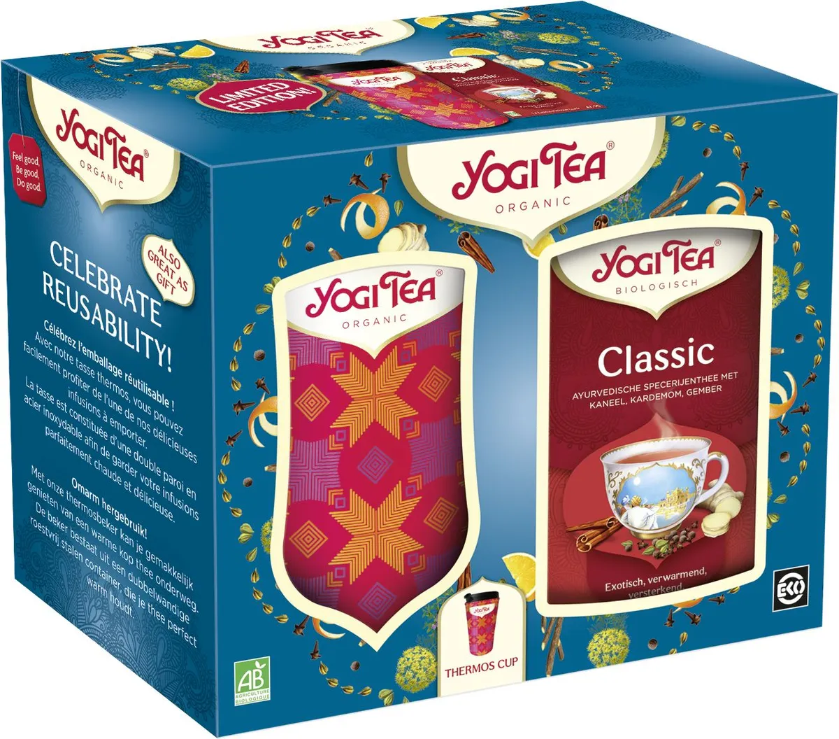 Yogi Tea Coffret Classic + Thermos Cup