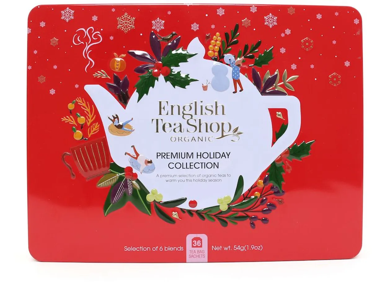 English Tea Shop Premium Holiday Collection Kerst Rood 36 Zakjes