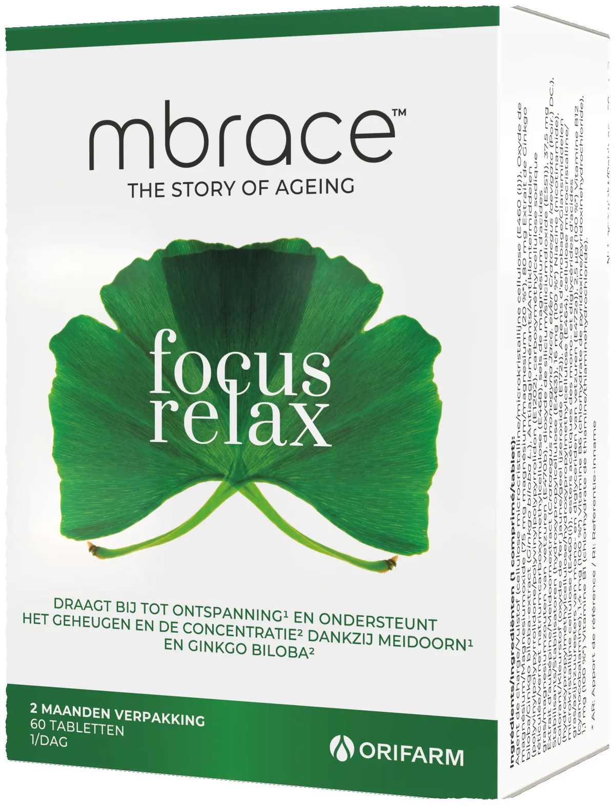 Mbrace Focus & Relax 60 Capsules