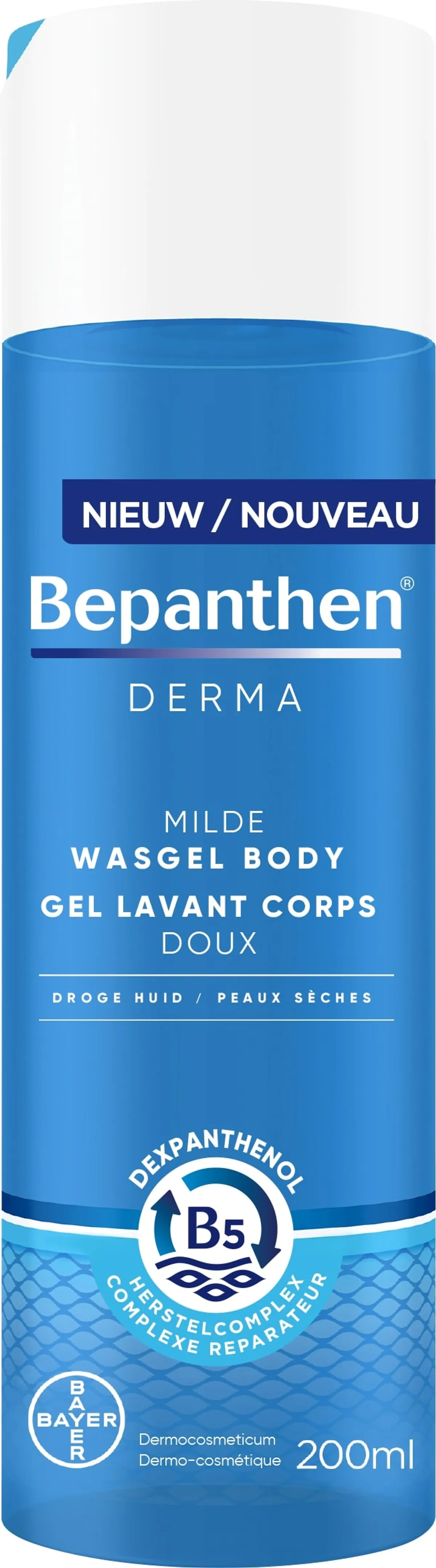 Bepanthen Derma Milde Reinigingsgel Lichaam 200 ml