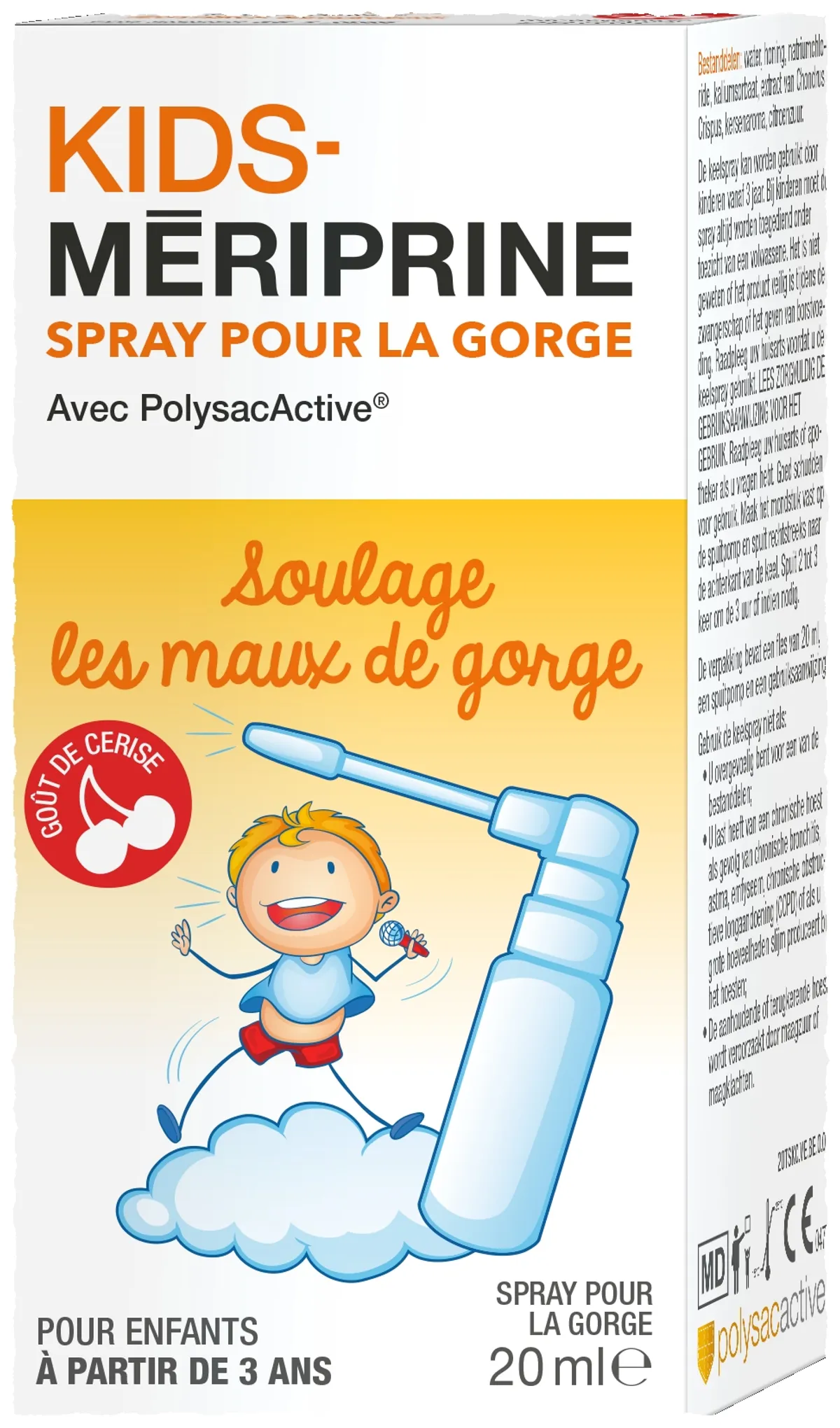 Kids Mériprine Spray Pour La Gorge 20ml