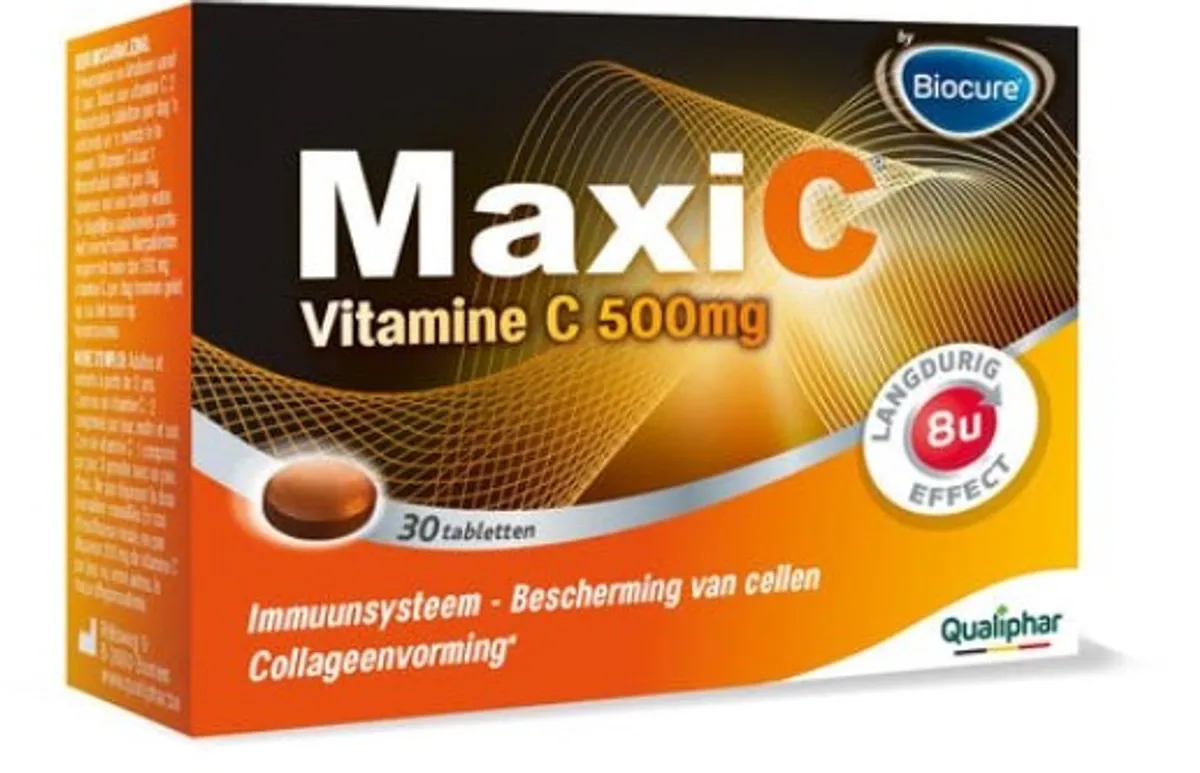 Biocure Maxi C Vitamine C 500 mg 30 tabletten