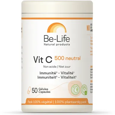 Be-Life Vit C 500 Neutral 50 Gélules (Nouvelle Formule)