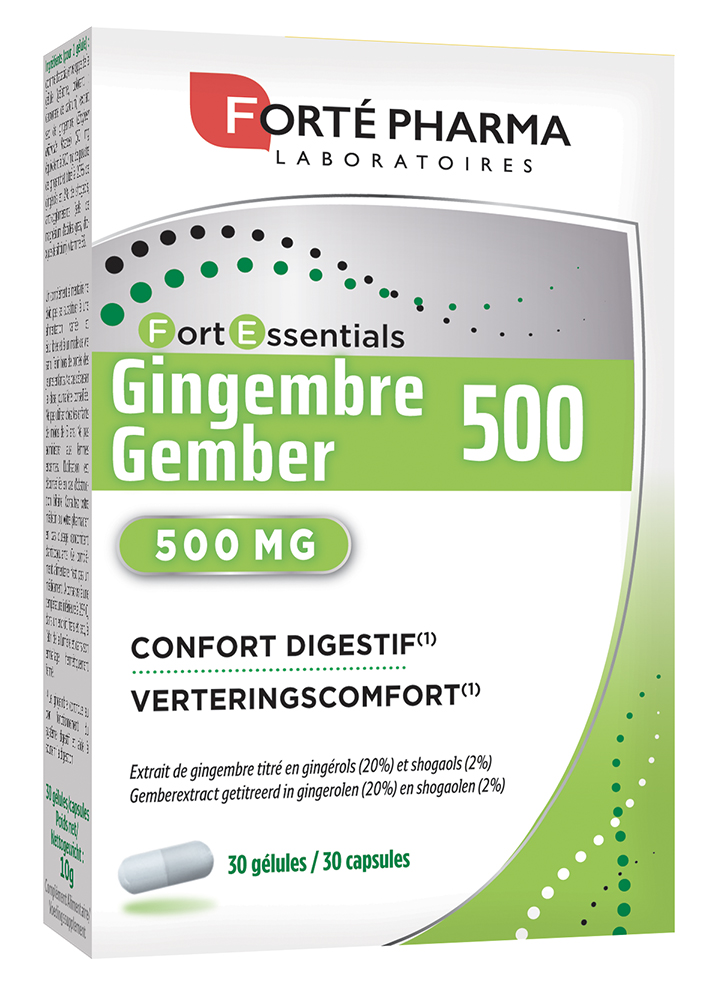 Forté Pharma Gember 500 mg 30 Capsules - FORTESSENTIALS