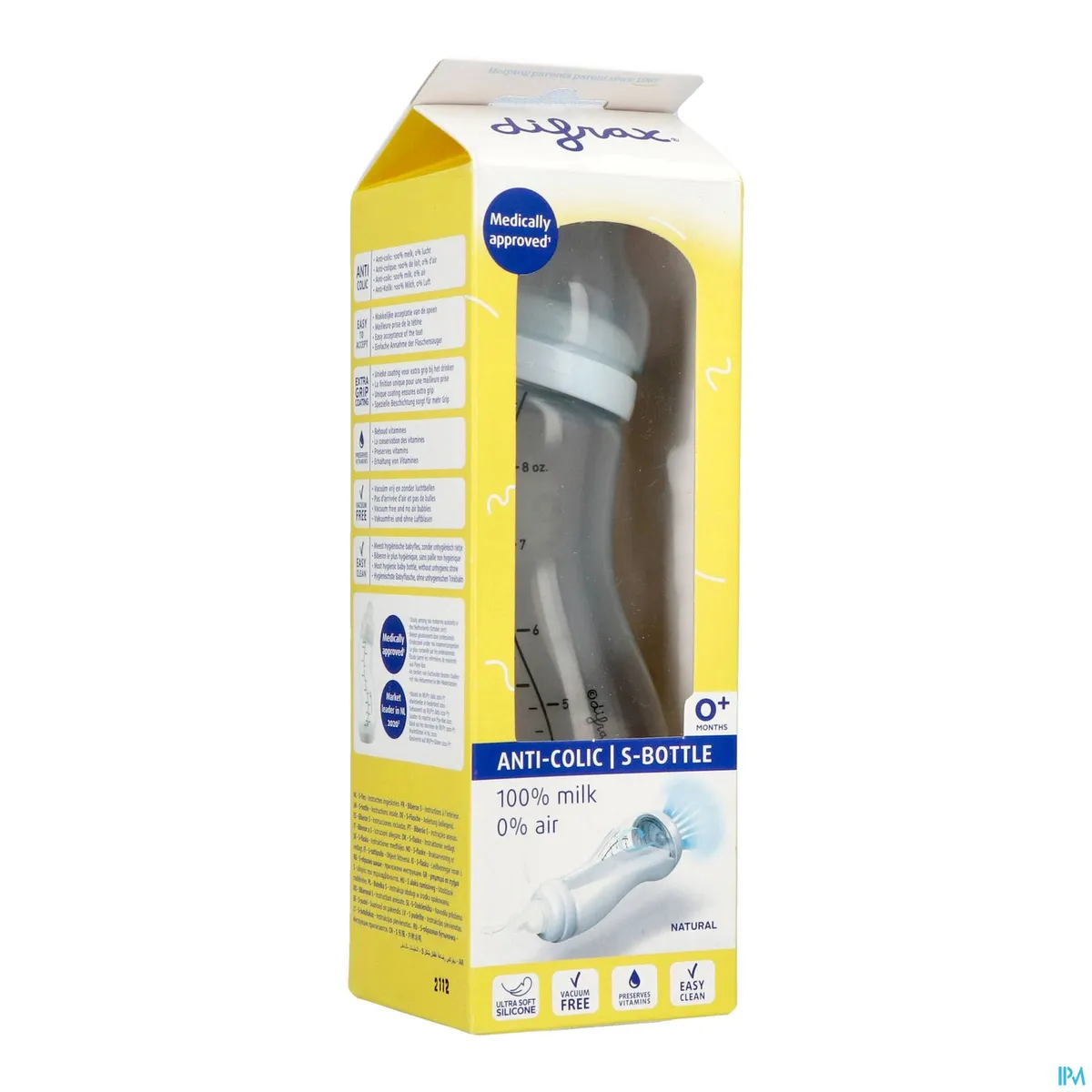 Difrax Biberon-S Natural Ice 250ml