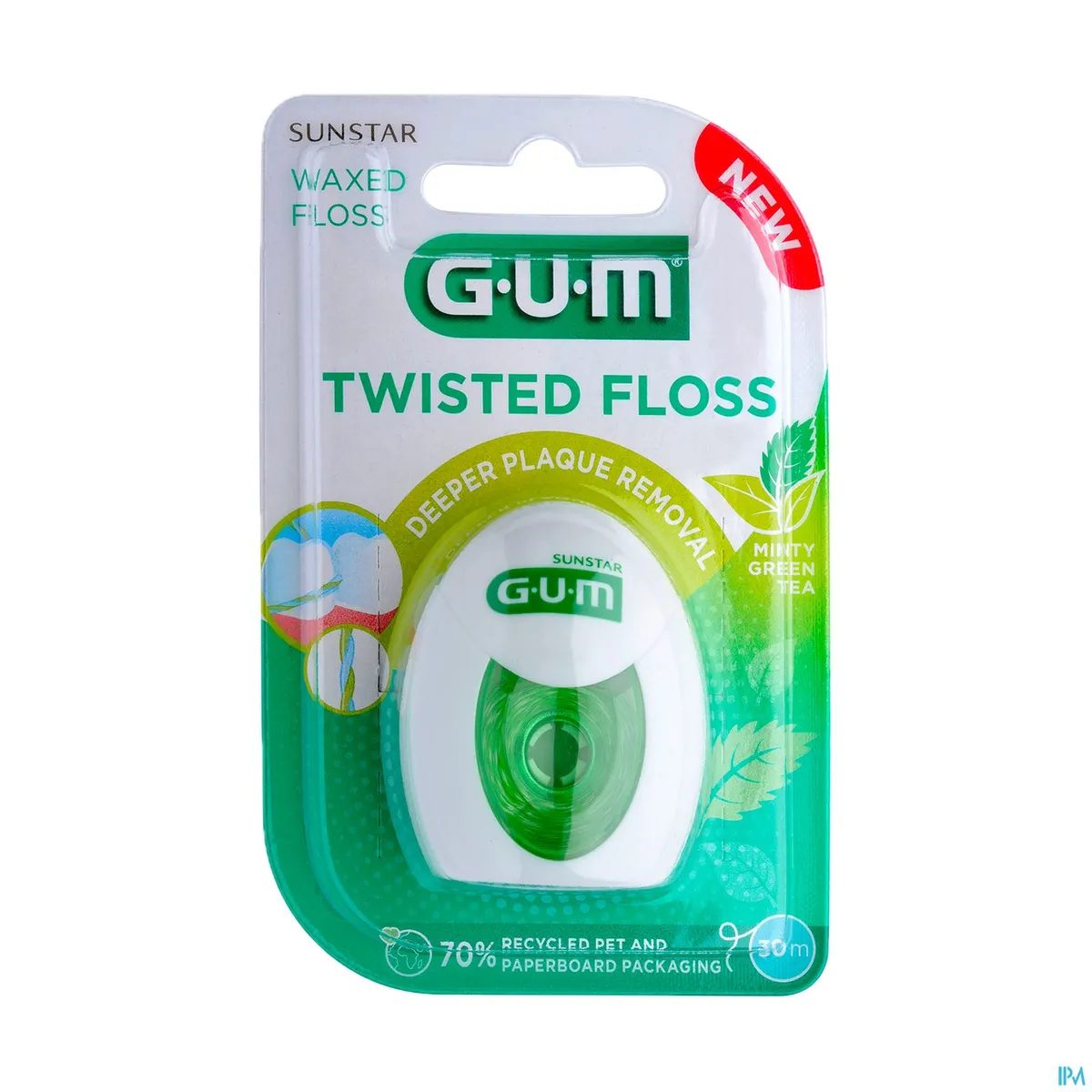 GUM Twisted Floss Fil Dentaire 30m
