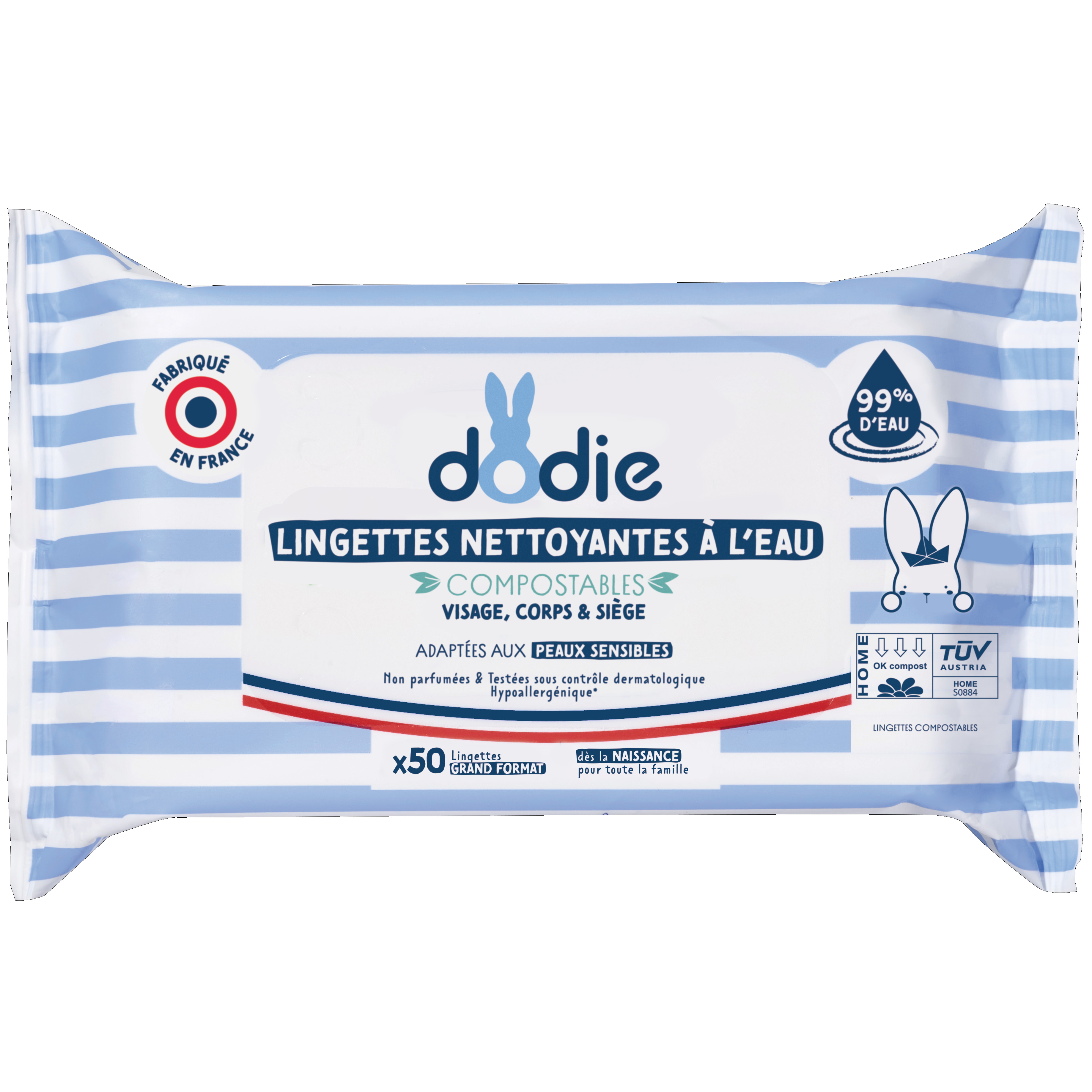 Dodie Vochtige Reinigingsdoekjes 50