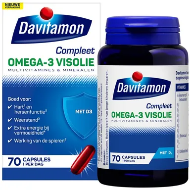 Davitamon Compleet Omega-3 Visolie 70 Capsules