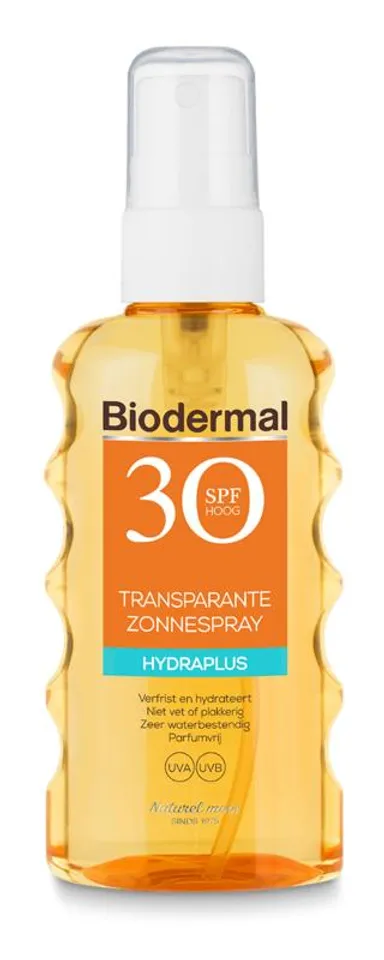 Biodermal Hydraplus Transparante Zonnespray SPF30 175 ml