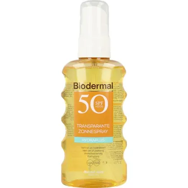 Biodermal Hydraplus Transparante Zonnecrème SPF50 175 ml