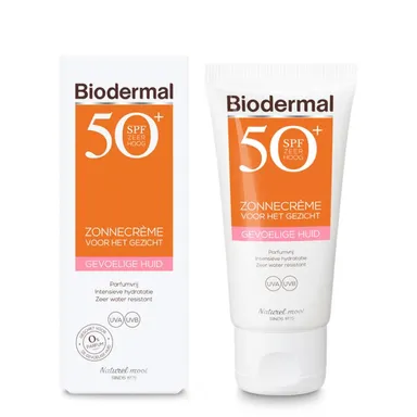 Biodermal Zonnecrème Gevoelige Huid SPF50+ 50 ml