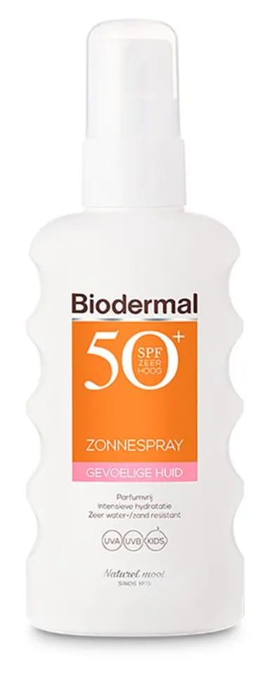 Biodermal Zonnespray Gevoelige Huid SPF50+ 175 ml