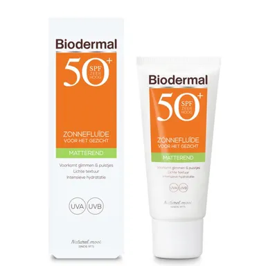 Biodermal Matterende Zonnefluid SPF50+ 40 ml