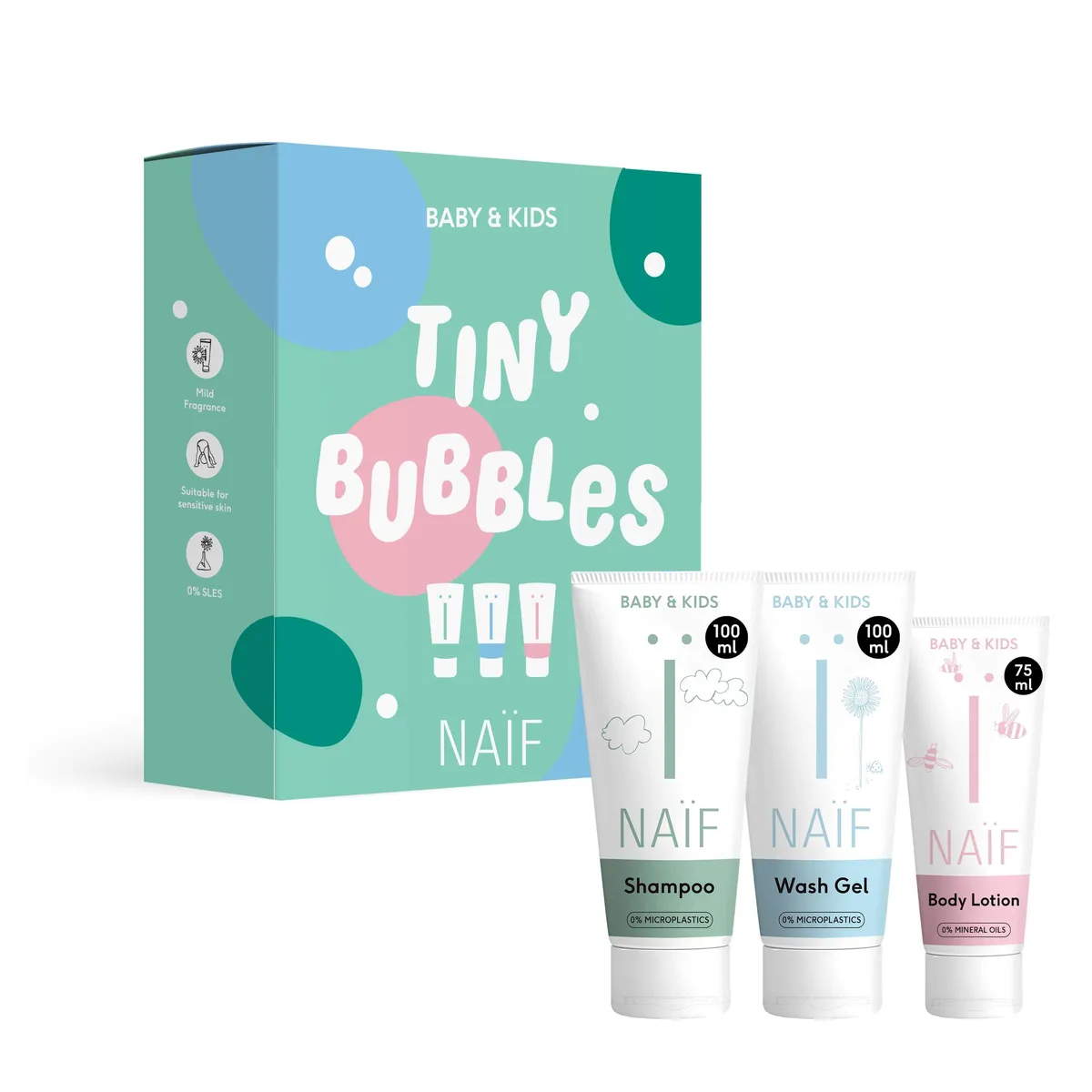 Naïf Tiny Bubbles Essentials 3 Producten