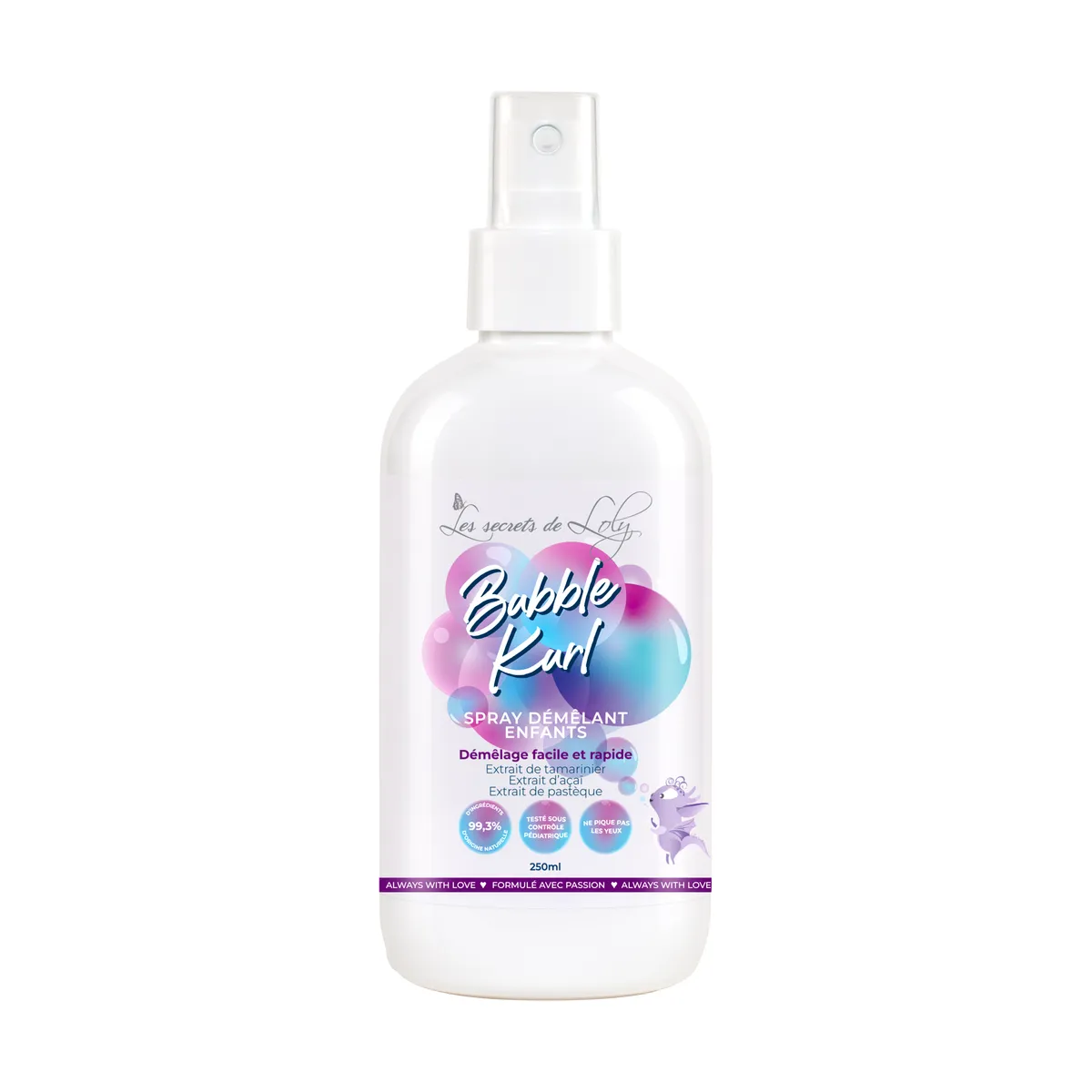 Les Secrets de Loly Bubble Kurl Ontwarrende Spray voor Kinderen 250 ml