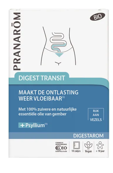 Pranarôm Digestarom Digest Transit Rijk 10 zakjes