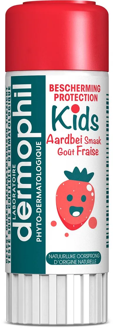 Dermophil Protection Kids Aardbei Lippenstift 4 g