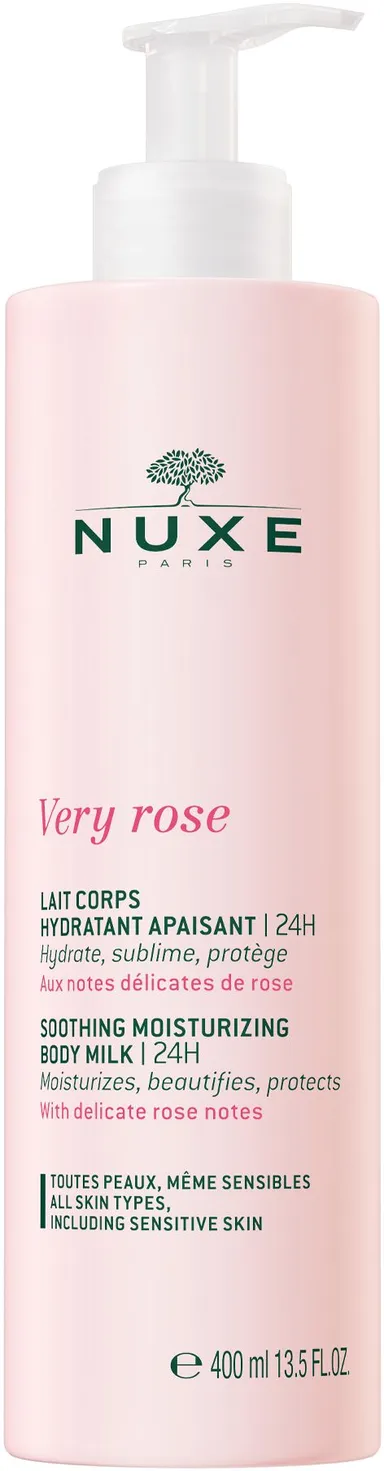 Nuxe Very Rose Lait Corps Hydratant Apaisant 24h 400ml