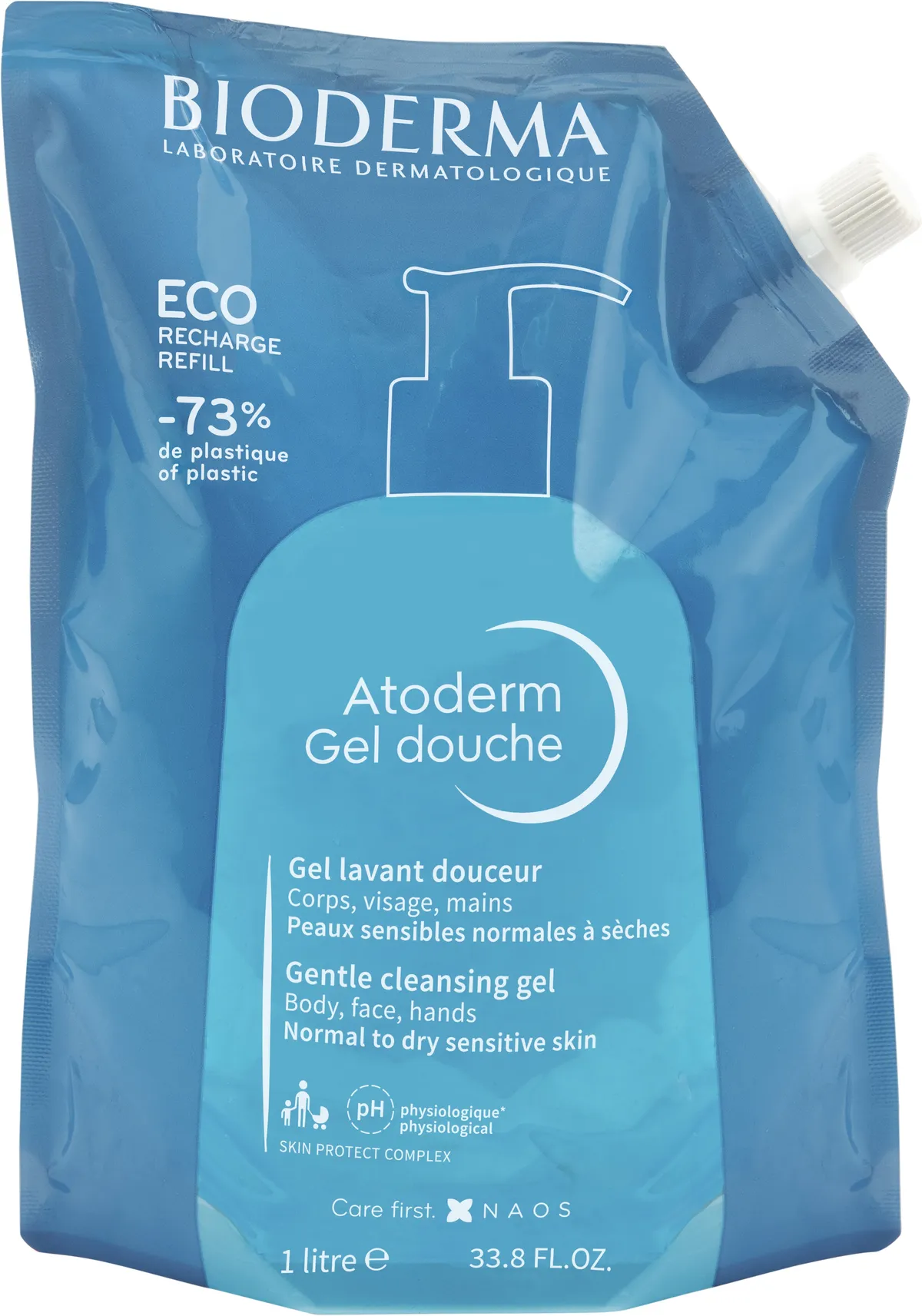 Bioderma Atoderm Douchegel Eco-Navulling 1l