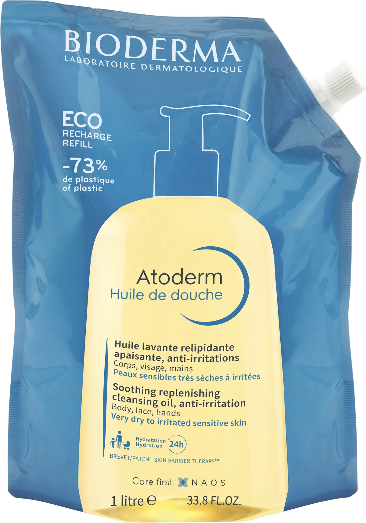 Bioderma Atoderm Douchegel Eco-Navulling 1l
