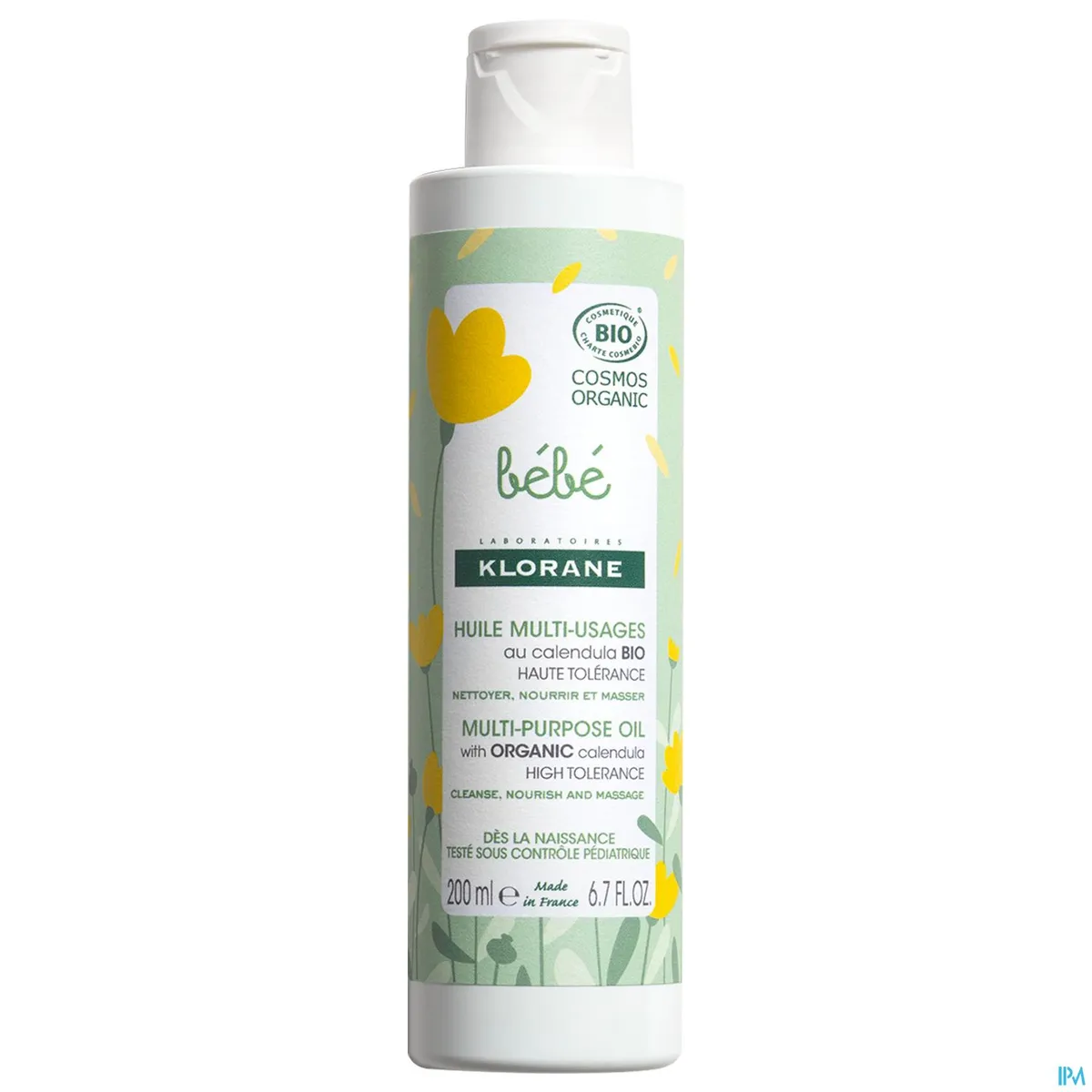 Klorane Bébé Calendula Bio Huile Multi-Usages 200Ml