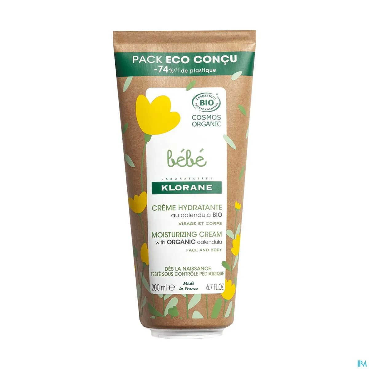 Klorane Baby Bio Calendula Hydraterende Crème 200Ml