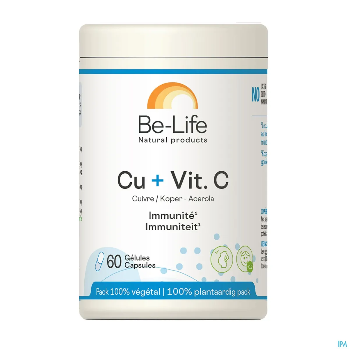 Be Life Cu + Vit. C 60 Gélules
