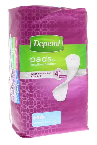 Depend Pads Normal Plus 12 Stuks