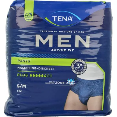 Tena Men Active Fit Pants Plus S/M 12 Stuks