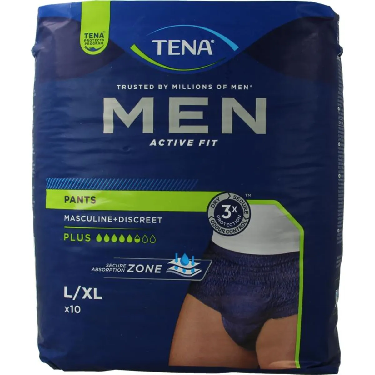 Tena Men Active Fit Pants Normal L/XL 10 Stuks