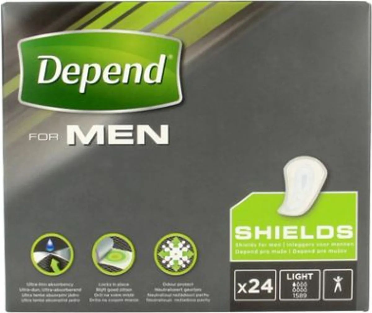 Depend For Men Shields 24 Stuks