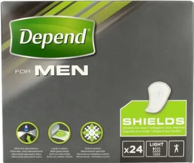 Depend For Men Shields 24 Stuks