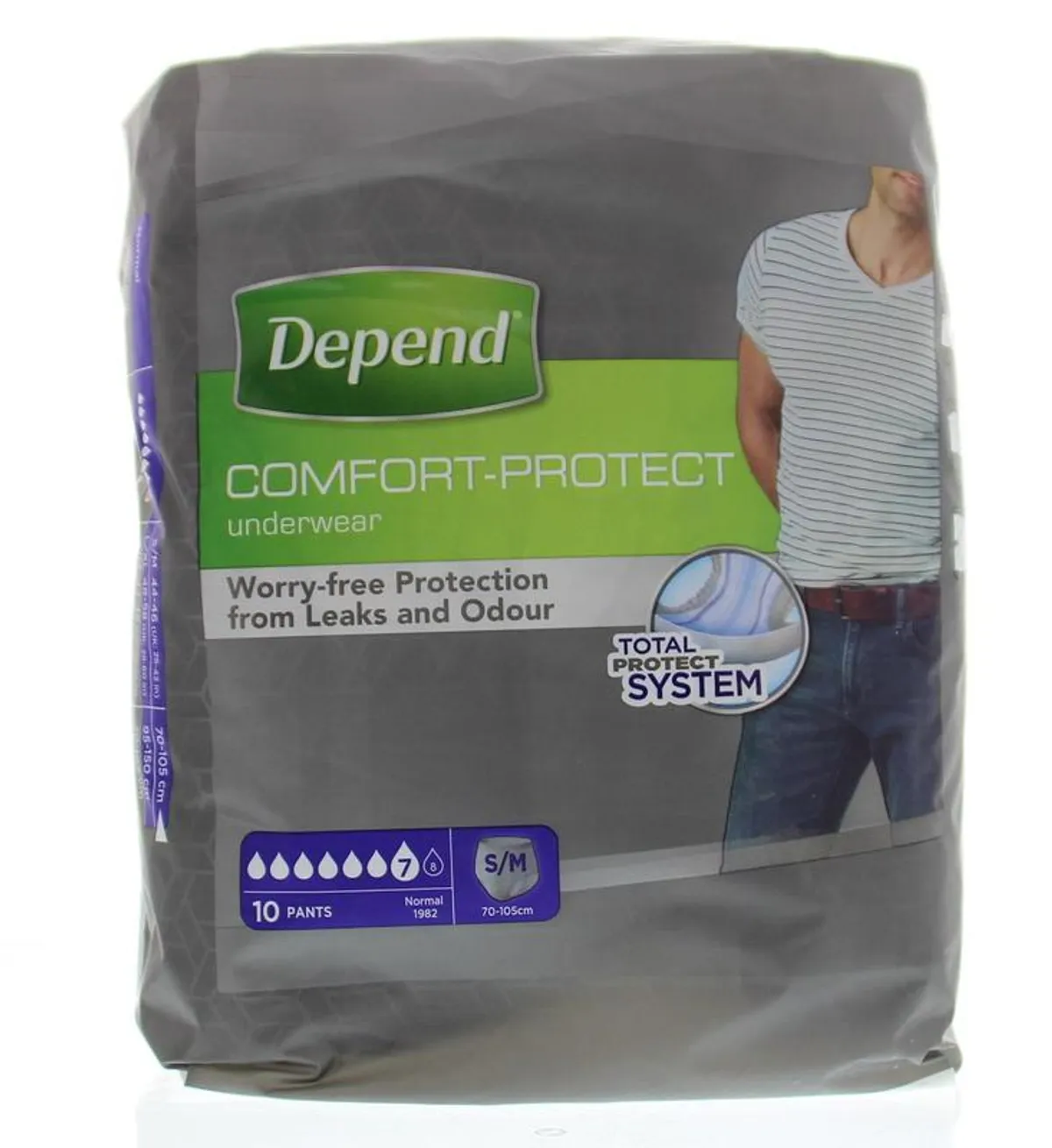 Depend Comfort-Protect Underwear S/M