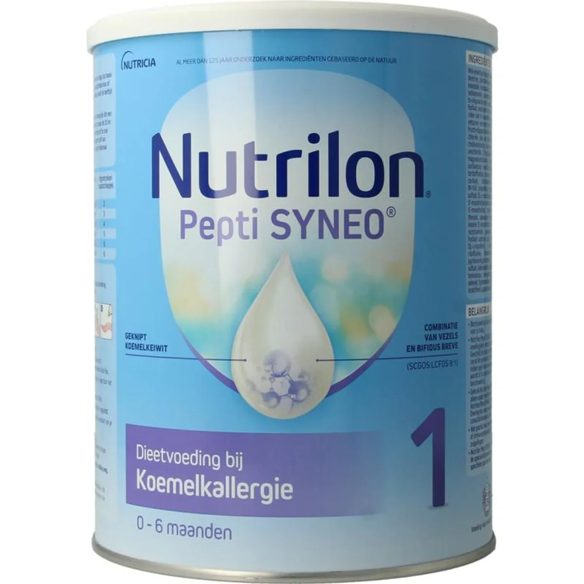 Nutrilon Pepti Syneo Bij allergie voor koemelkeiwitten Baby 0-12 maanden Poeder Blik 400g