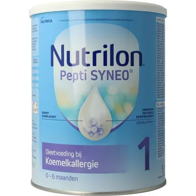 Nutrilon Pepti Syneo Bij allergie voor koemelkeiwitten Baby 0-12 maanden Poeder Blik 400g