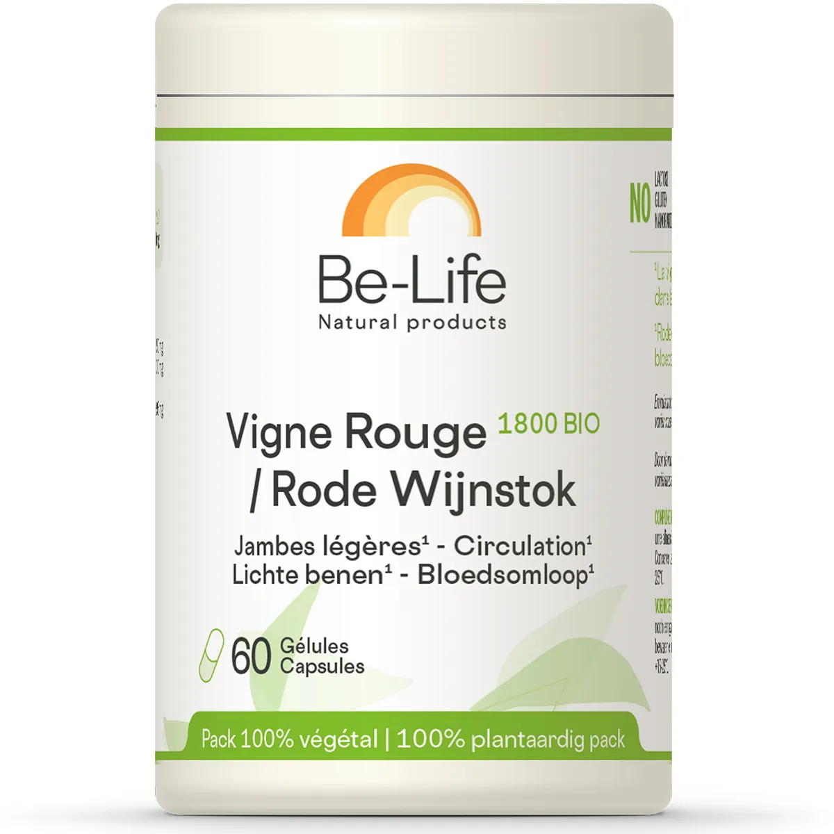 Be Life Rode Wijnstok 1800 Bio 60 Capsules