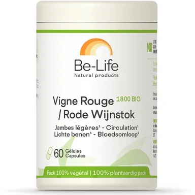 Be Life Rode Wijnstok 1800 Bio 60 Capsules