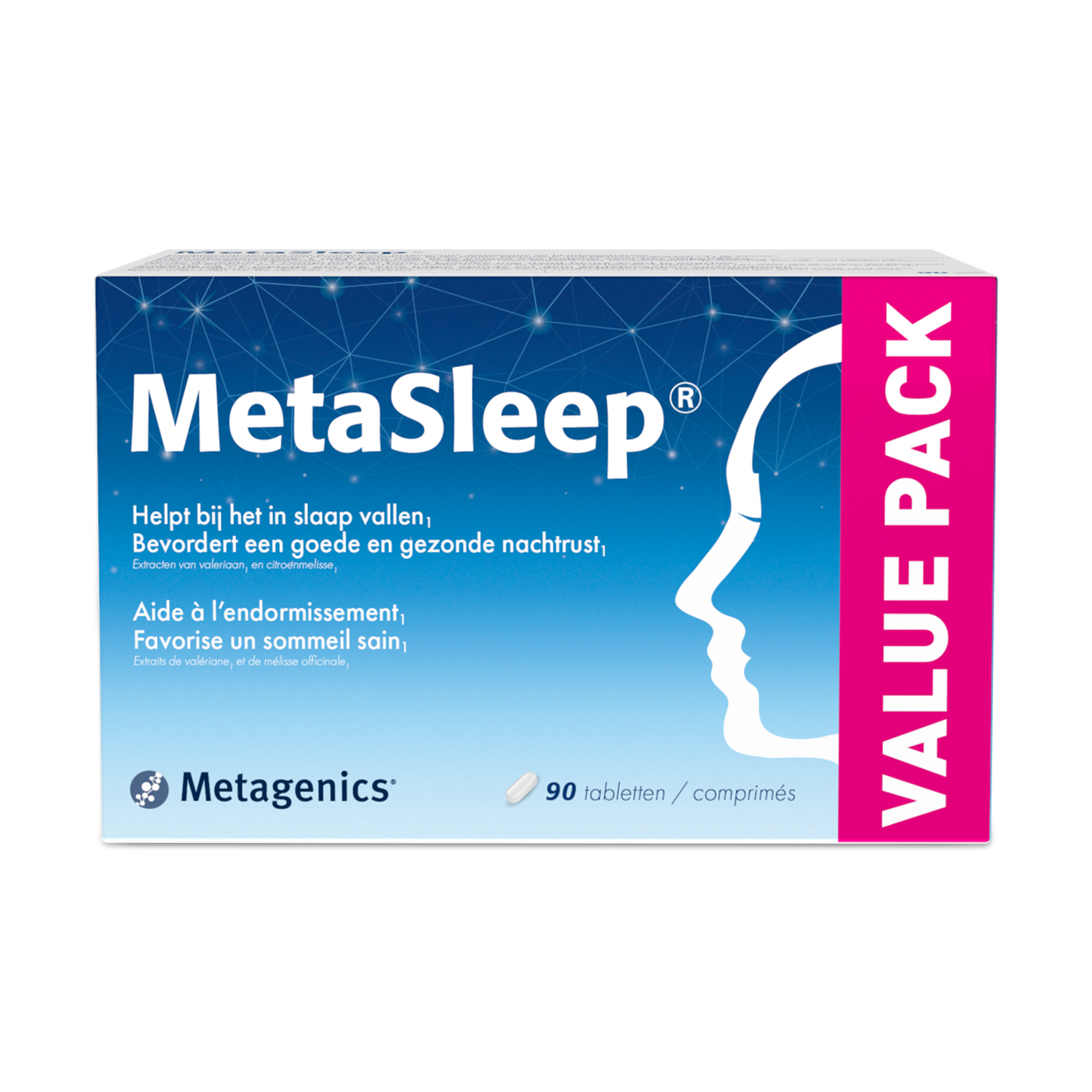 Metasleep MetaSleep 90 Tabletten - Nachtrust | Online parafarmacie - Medi-Market