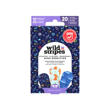 Wild Stripes Kids Sensitive Space 20 Pleisters
