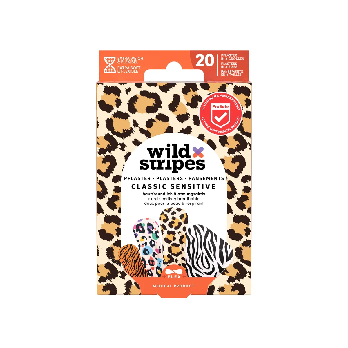 Wild Stripes Classic Sensitive Animal 20 Pansements